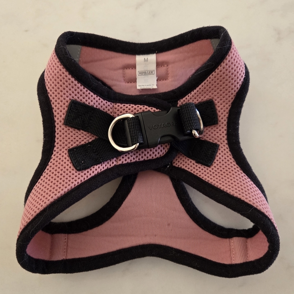 Pink and Black Dog Harness